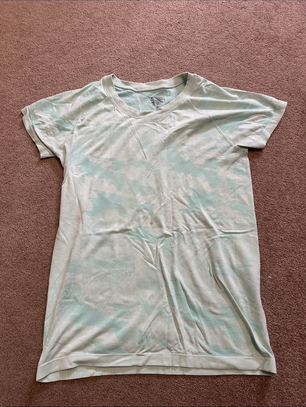 Athleta Mint Cloud Tie-Dye Short Sleeve Tee